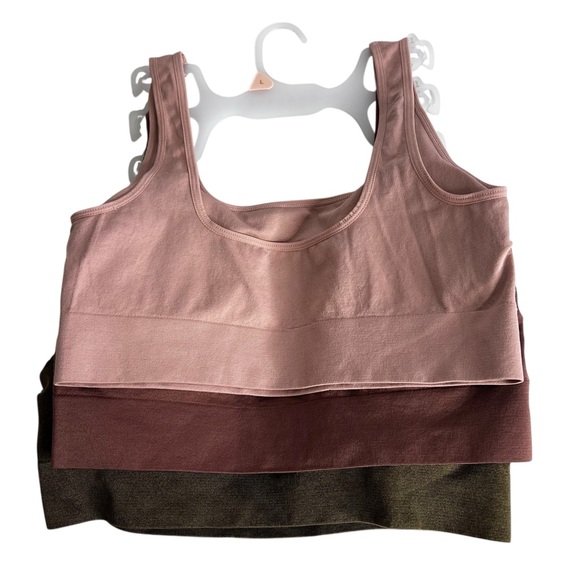 DANSKIN Women’s Bras Sz Large Lot/3 Pullover Removable Pads Multi Colors - Picture 4 of 11